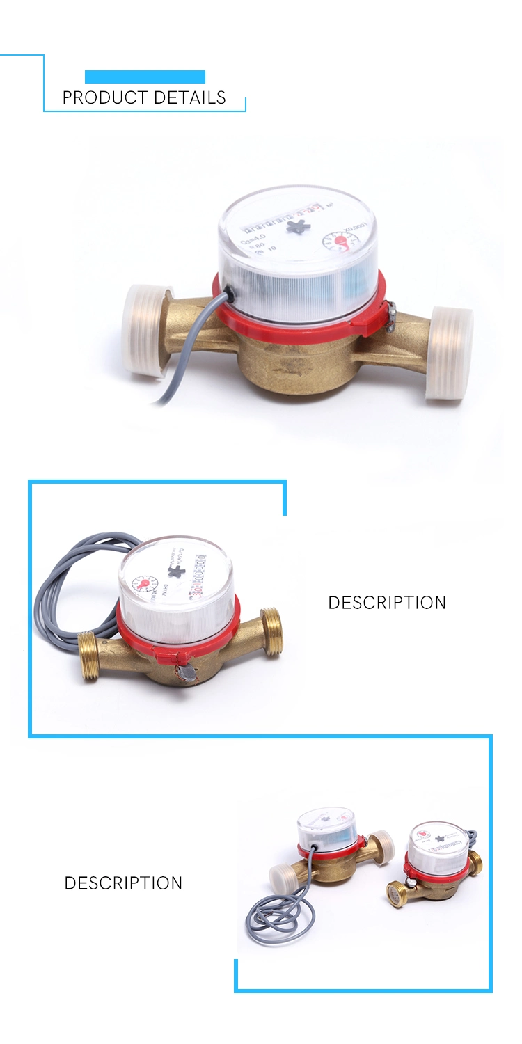 R160 Single Jet Dry Type Water Meter with Output Pulse (13D-7)