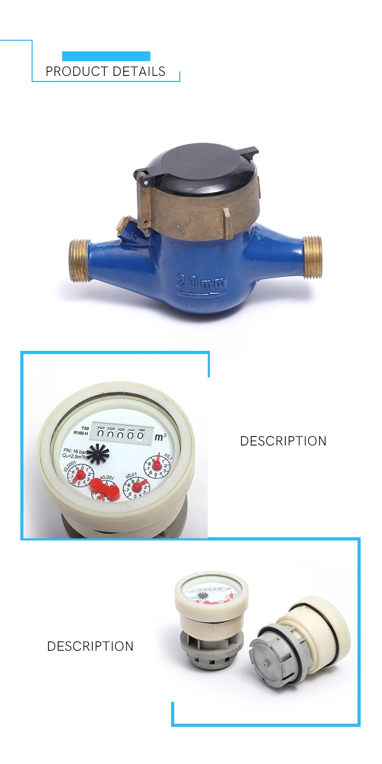 R160 Multi Jet Dry Type Water Meter Mechanism (NX-2)