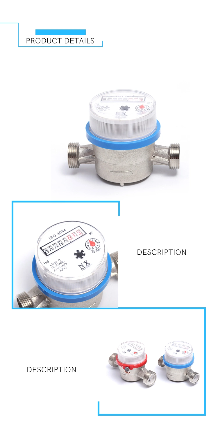 R100 Single Jet Dry Type Water Meter (13D-1)