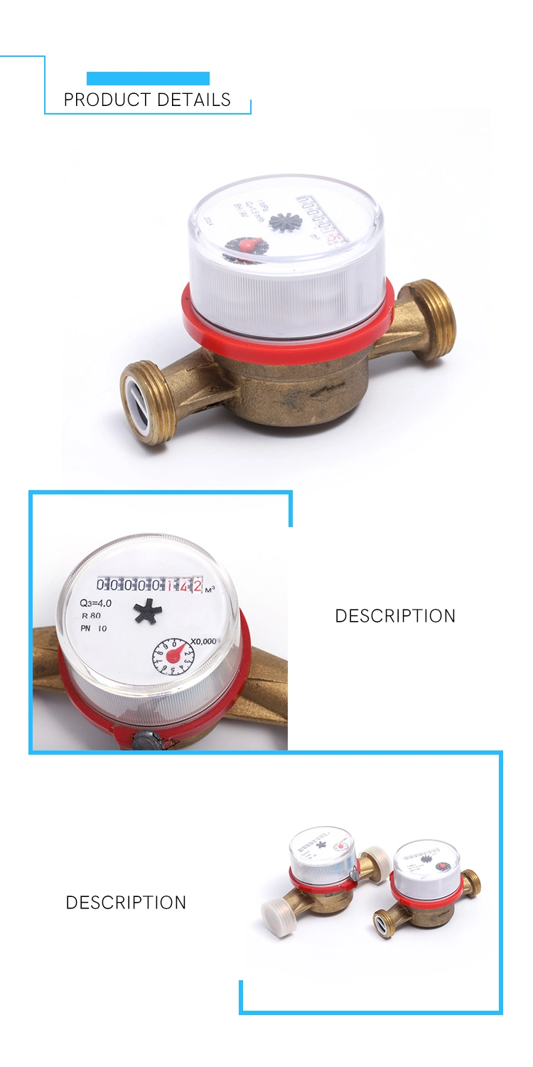 R160 Single Jet Dry Type Water Meter (13D-7)