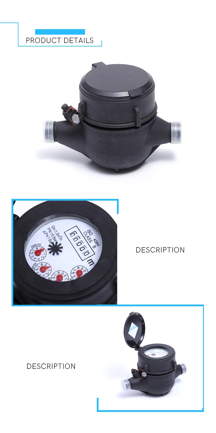 R160 Multi Jet Dry Type Plastic Water Meter (NX-1)